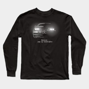 PopUp headlights bmw 8 SERIE Long Sleeve T-Shirt